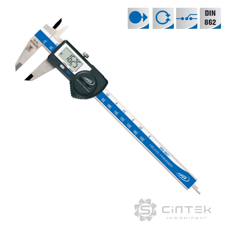 1320 DIGI-MET цифровий штангенциркуль DATA VARIABLE, плаский глибиномір