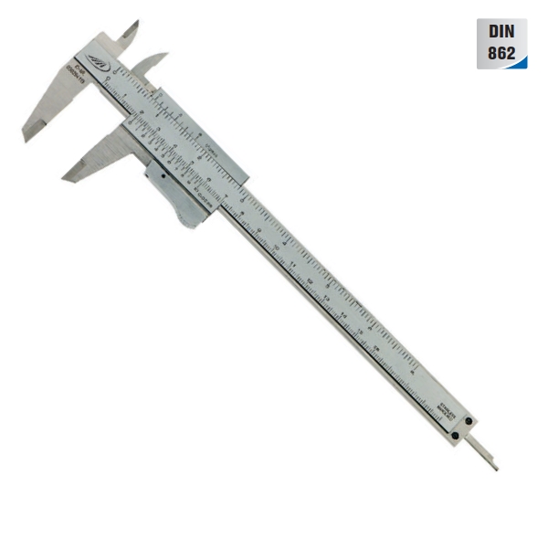0198 Pocket vernier caliper with parallax-free reading Штангенциркуль ноніусний 150x40 мм DIN862 зчитування без паралаксу